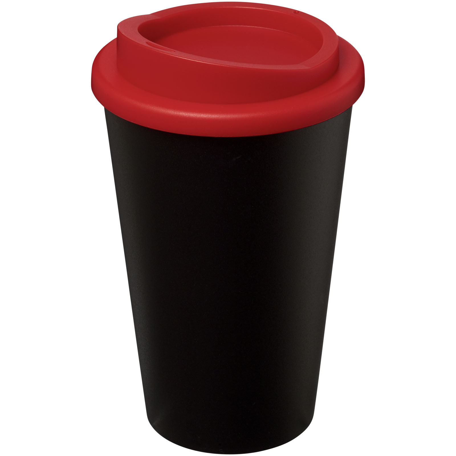 Kubek termiczny z serii Americano® o pojemności 350 ml P068933C czarny / czerwony