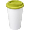 Kubek termiczny z serii Americano® o pojemności 350 ml P068933C biały / limonka