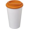 Kubek termiczny z serii Americano® o pojemności 350 ml P068933C biały / pomarańczowy