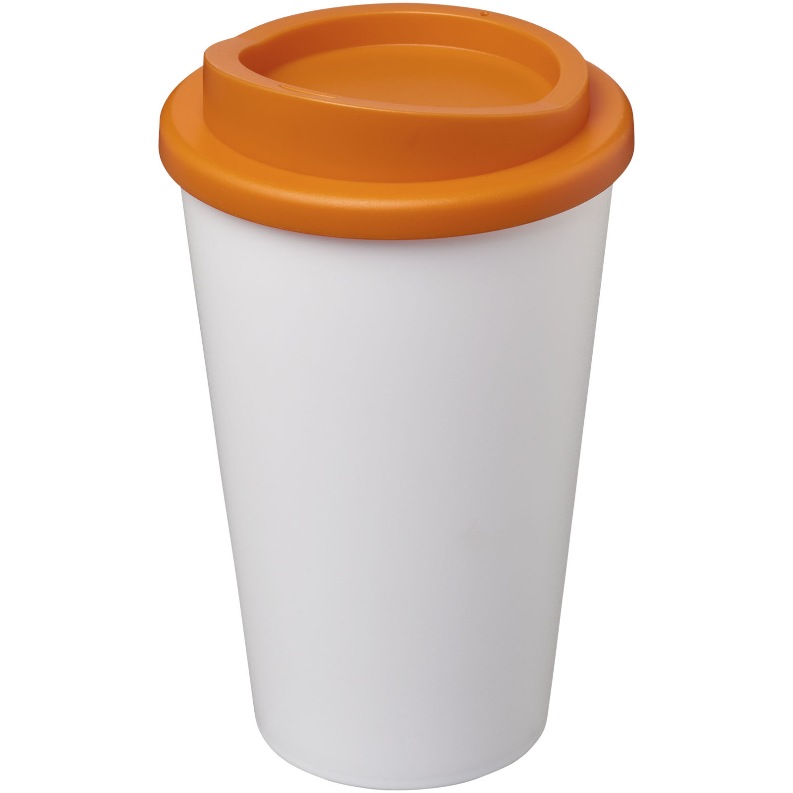 Kubek termiczny z serii Americano® o pojemności 350 ml P068933C biały / pomarańczowy