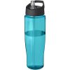 Bidon H2O Tempo® o pojemności 700 ml z wieczkiem z słomką P069173C błękitny / czarny