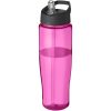 Bidon H2O Tempo® o pojemności 700 ml z wieczkiem z słomką P069173C różowy / czarny