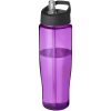 Bidon H2O Tempo® o pojemności 700 ml z wieczkiem z słomką P069173C fioletowy / czarny