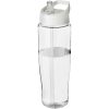 Bidon H2O Tempo® o pojemności 700 ml z wieczkiem z słomką P069173C przezroczysty / biały