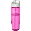 Bidon H2O Tempo® o pojemności 700 ml z wieczkiem z słomką P069173C różowy / biały