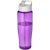 Bidon H2O Tempo® o pojemności 700 ml z wieczkiem z słomką P069173C fioletowy / biały