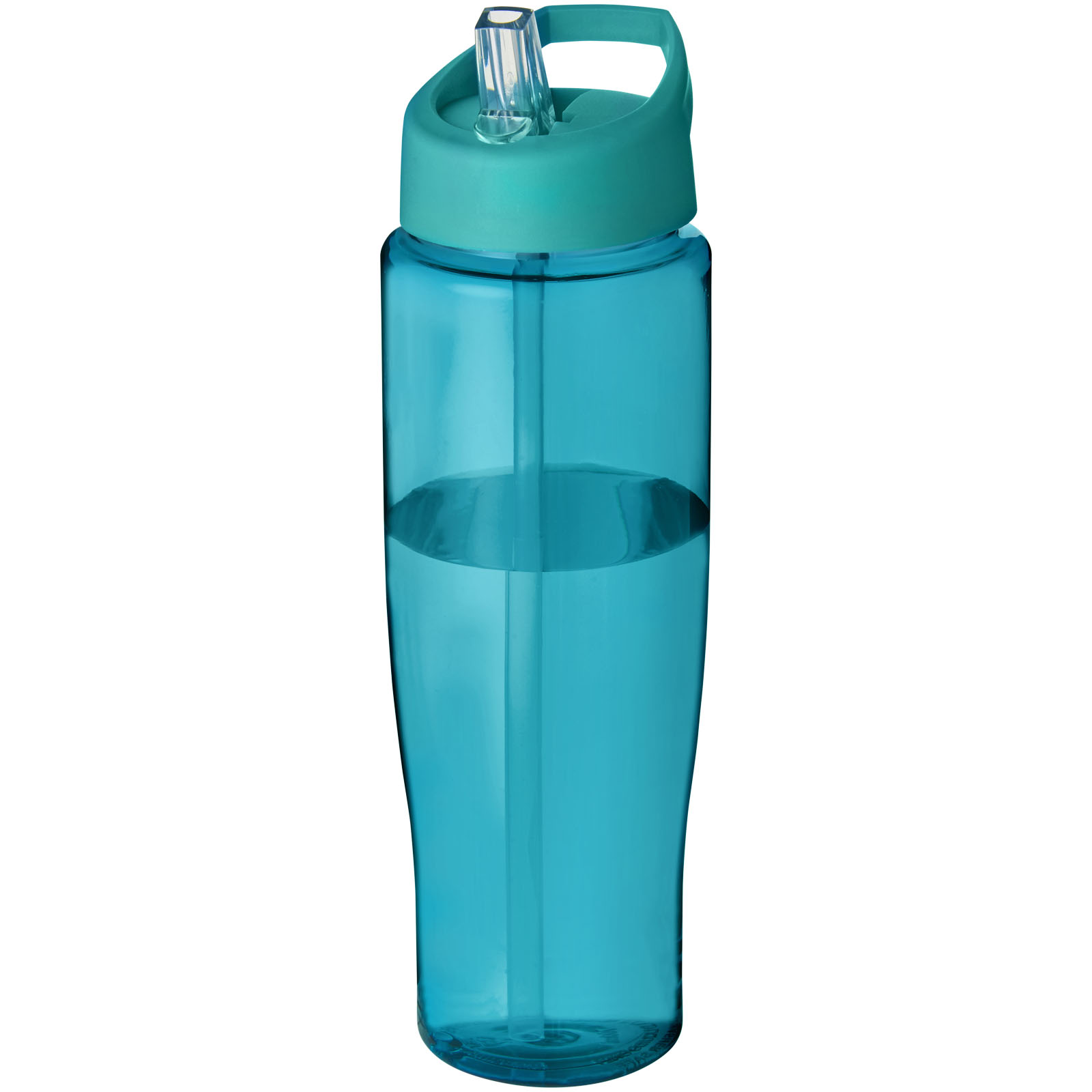 Bidon H2O Tempo® o pojemności 700 ml z wieczkiem z słomką P069173C błękitny