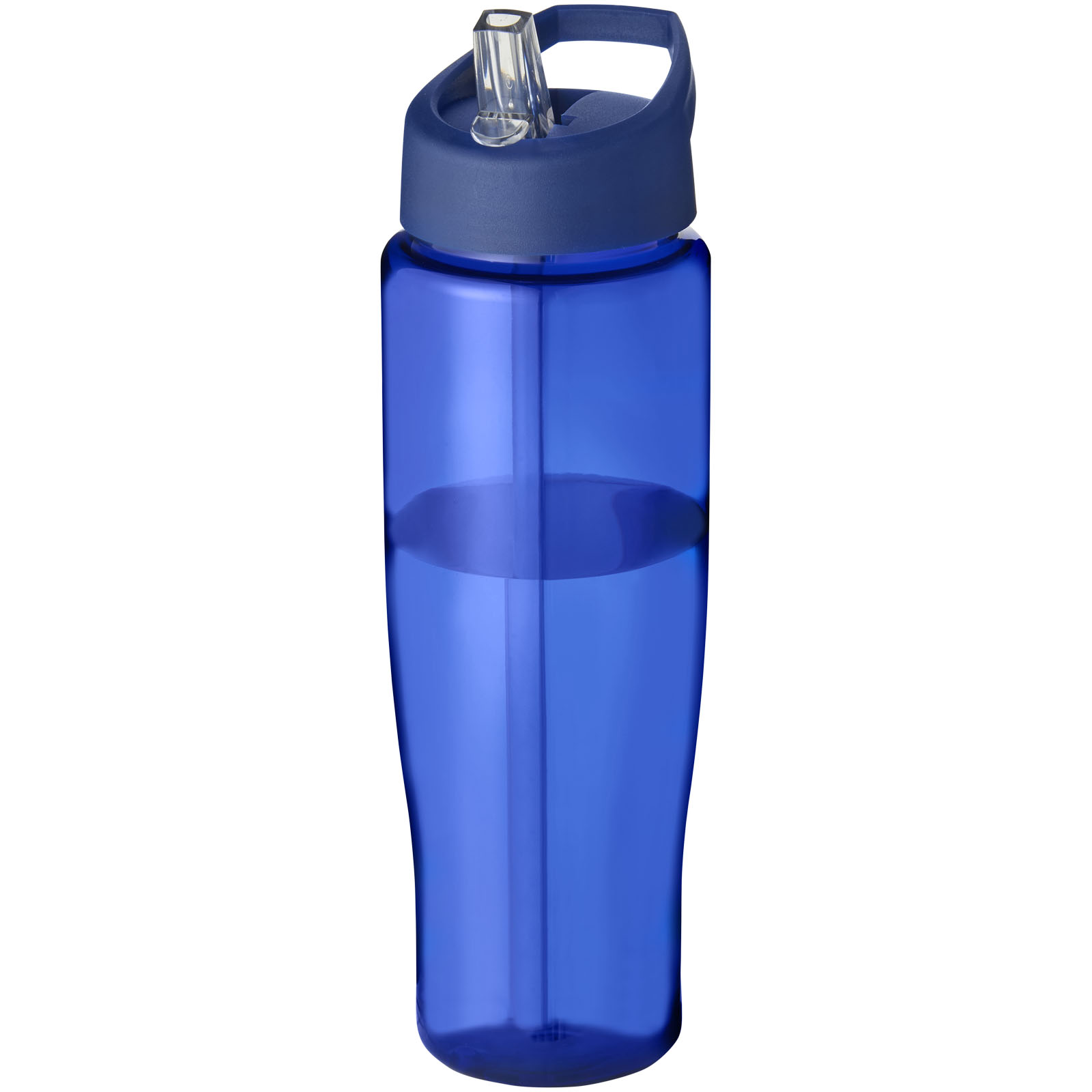 Bidon H2O Tempo® o pojemności 700 ml z wieczkiem z słomką P069173C niebieski