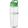 Bidon H2O Tempo® o pojemności 700 ml z wieczkiem z słomką P069173C przezroczysty / zielony