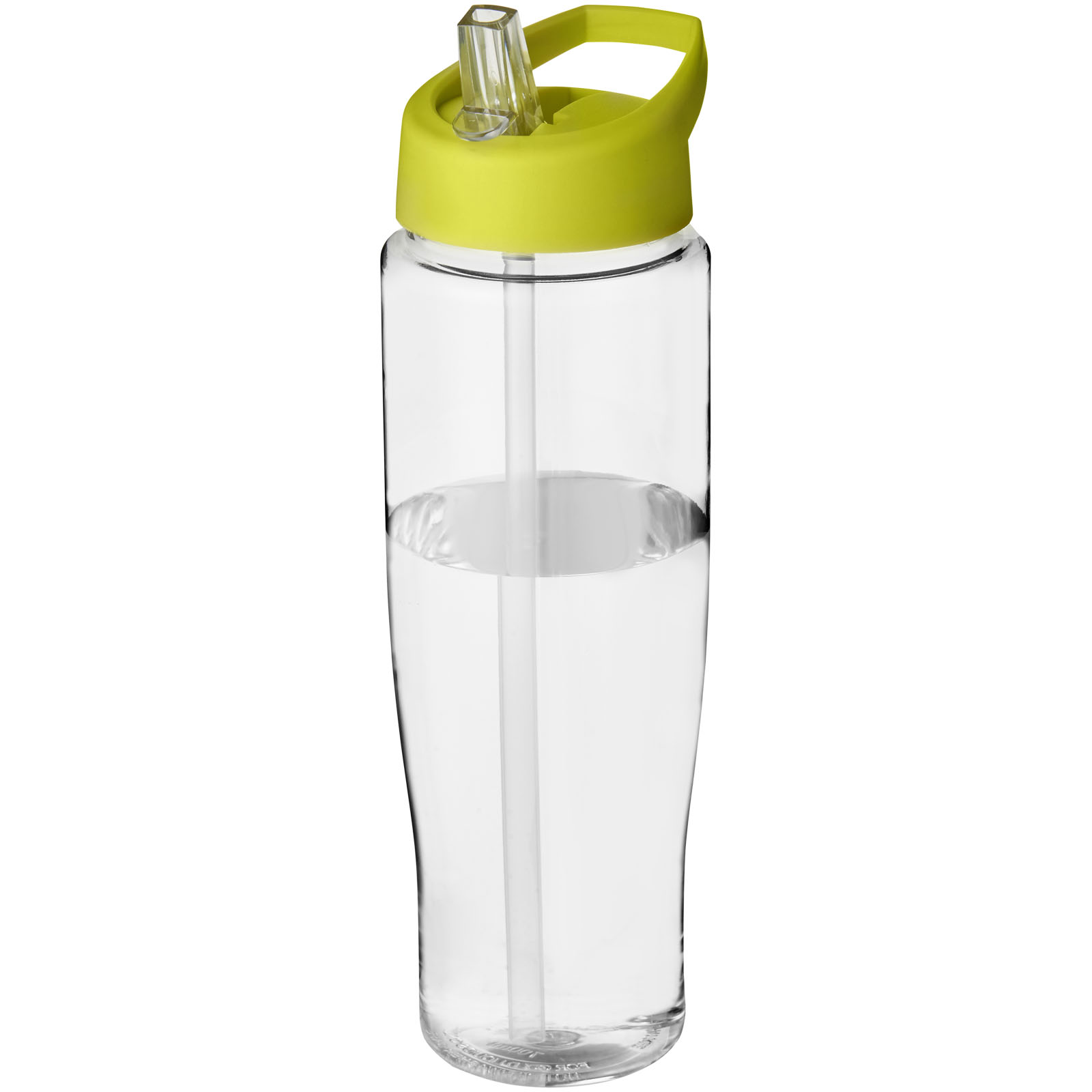 Bidon H2O Tempo® o pojemności 700 ml z wieczkiem z słomką P069173C przezroczysty / limonka