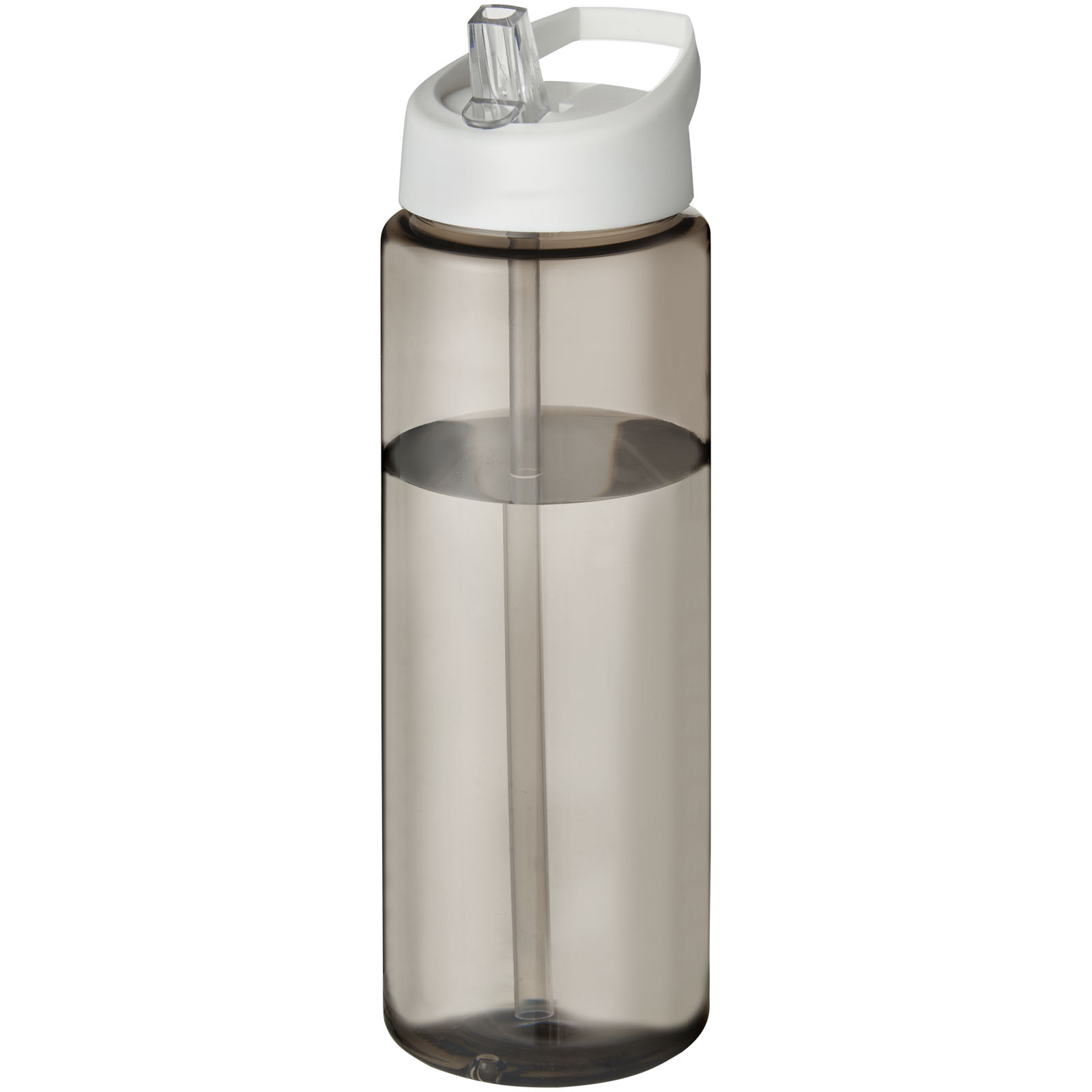 Bidon H2O Vibe o pojemności 850 ml z wieczkiem z dzióbkiem P072576C ciemnografitowy / biały