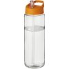 Bidon H2O Vibe o pojemności 850 ml z wieczkiem z dzióbkiem P072576C przezroczysty / pomarańczowy