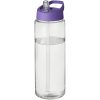 Bidon H2O Vibe o pojemności 850 ml z wieczkiem z dzióbkiem P072576C przezroczysty / fioletowy