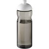 Bidon H2O Eco o pojemności 650 ml z wypukłym wieczkiem P072617C ciemnografitowy / biały