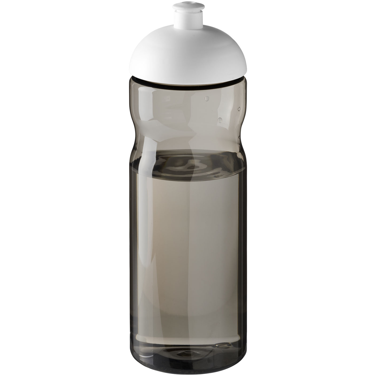 Bidon H2O Eco o pojemności 650 ml z wypukłym wieczkiem P072617C ciemnografitowy / biały