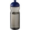 Bidon H2O Eco o pojemności 650 ml z wypukłym wieczkiem P072617C ciemnografitowy / błękit królewski