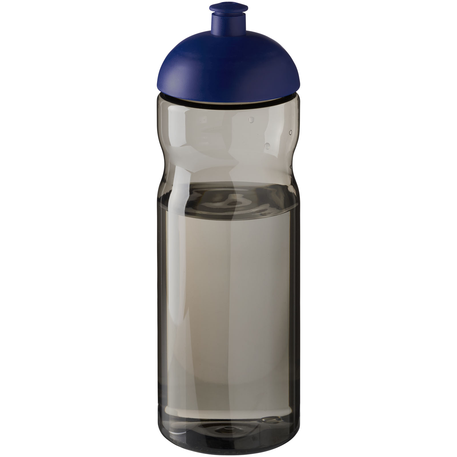 Bidon H2O Eco o pojemności 650 ml z wypukłym wieczkiem P072617C ciemnografitowy / błękit królewski