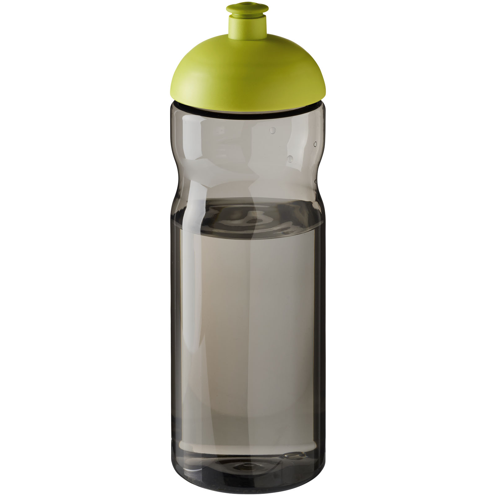 Bidon H2O Eco o pojemności 650 ml z wypukłym wieczkiem P072617C ciemnografitowy / zielony limonkowowy