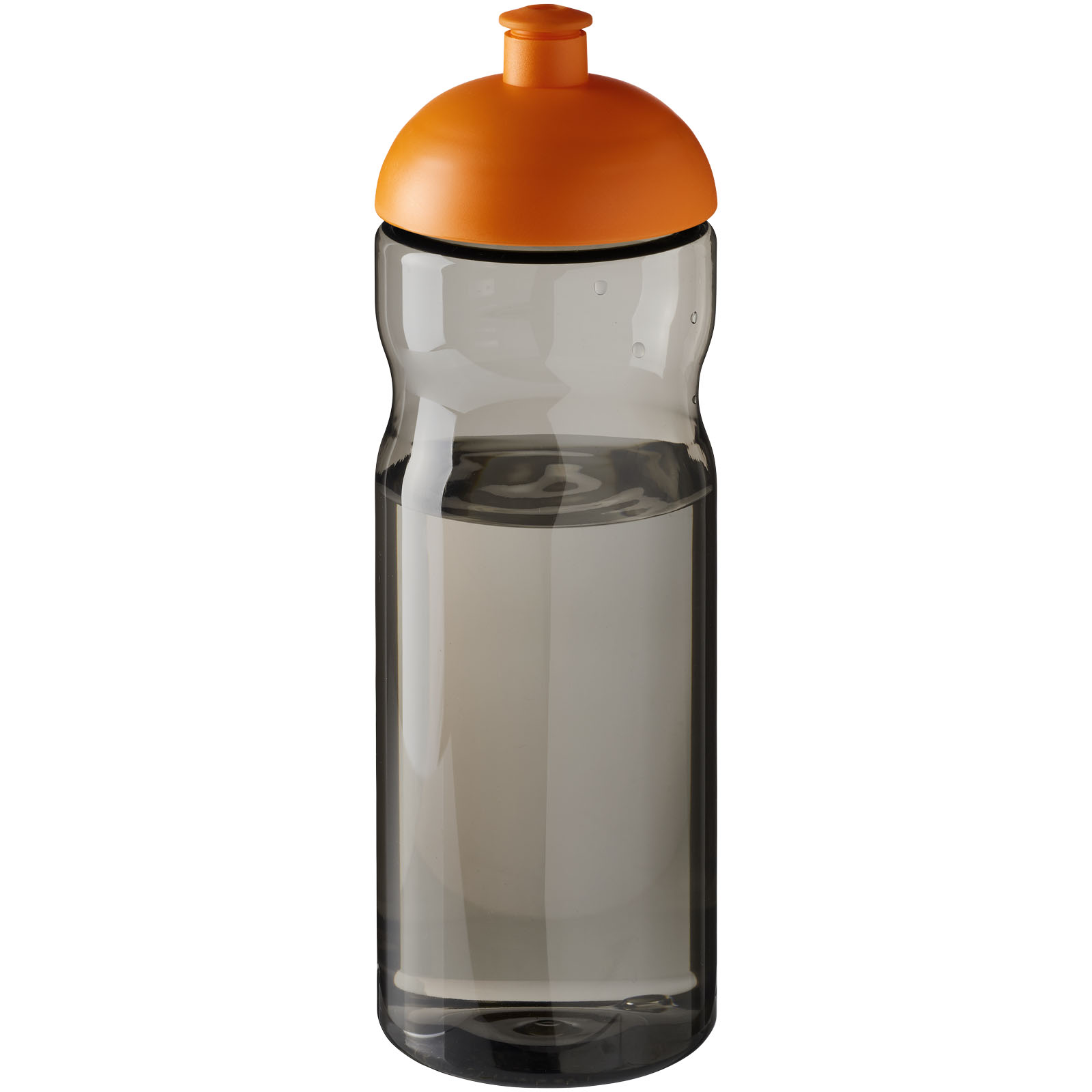 Bidon H2O Eco o pojemności 650 ml z wypukłym wieczkiem P072617C ciemnografitowy / pomarańczowy