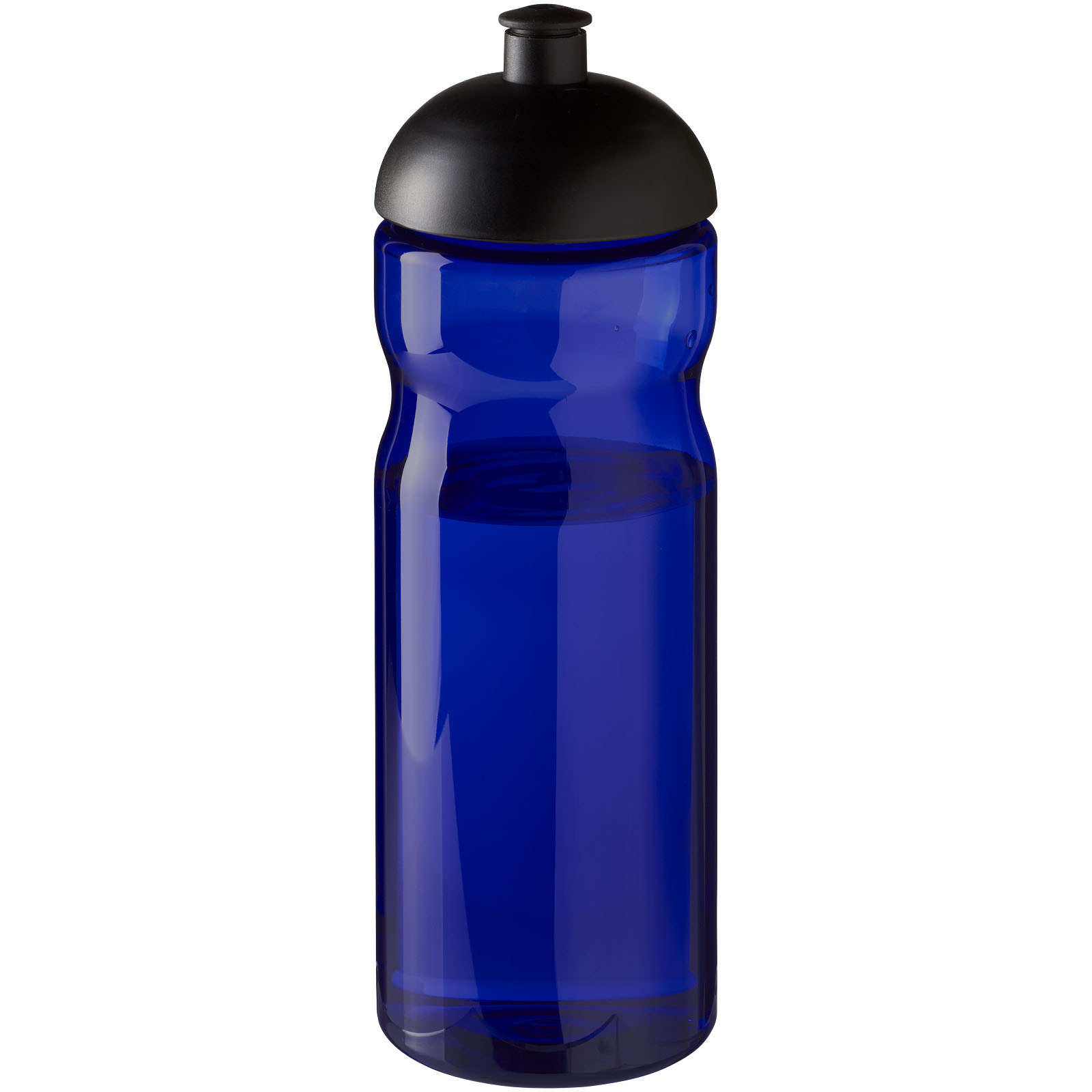 Bidon H2O Eco o pojemności 650 ml z wypukłym wieczkiem P072617C niebieski / czarny
