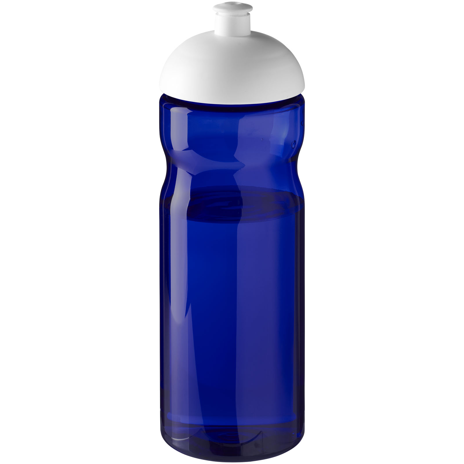 Bidon H2O Eco o pojemności 650 ml z wypukłym wieczkiem P072617C niebieski / biały