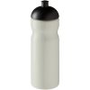 Bidon H2O Eco o pojemności 650 ml z wypukłym wieczkiem P072617C kość słoniowa / czarny