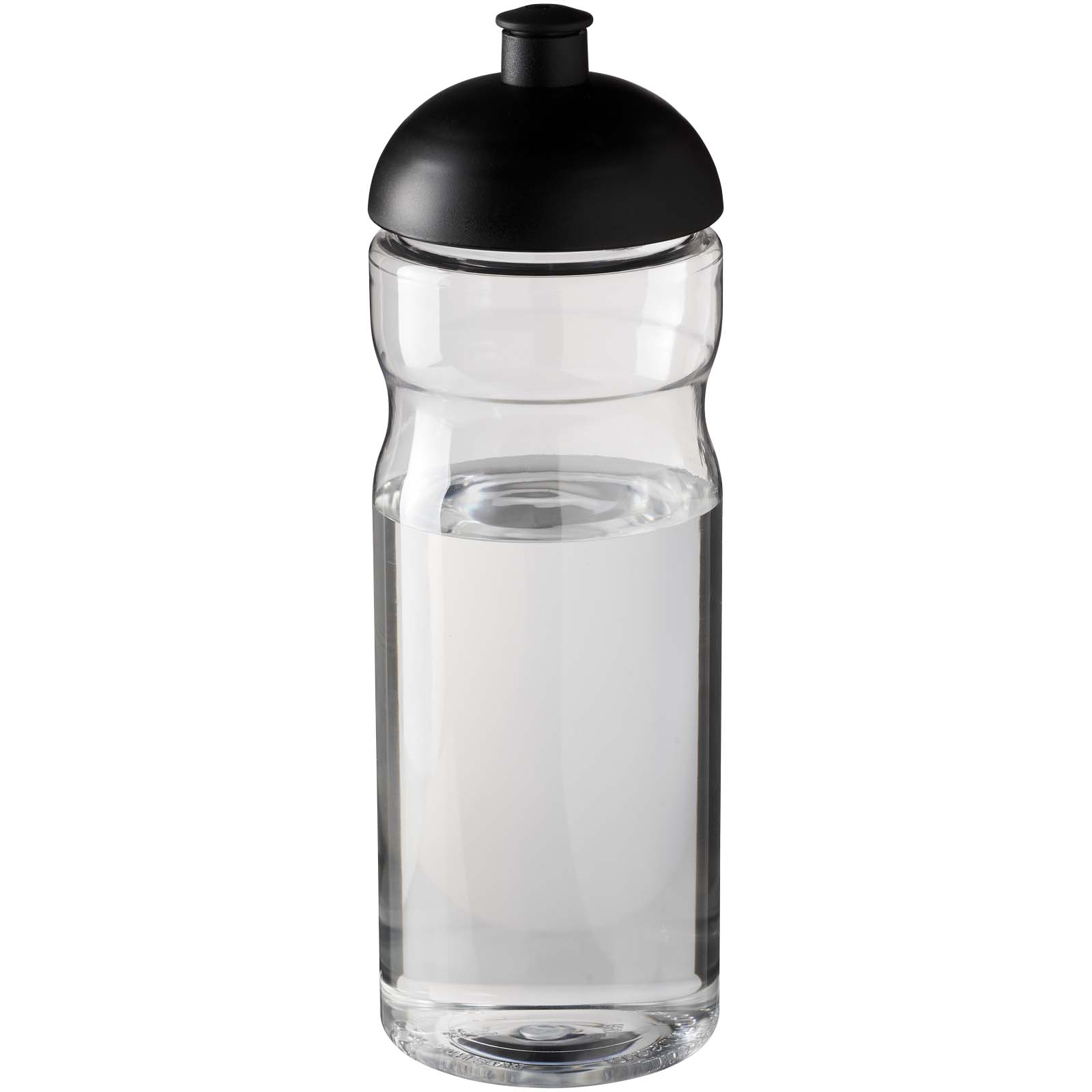 Bidon H2O Eco o pojemności 650 ml z wypukłym wieczkiem P072617C przezroczysty / czarny