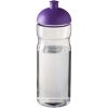 Bidon H2O Eco o pojemności 650 ml z wypukłym wieczkiem P072617C przezroczysty / fioletowy
