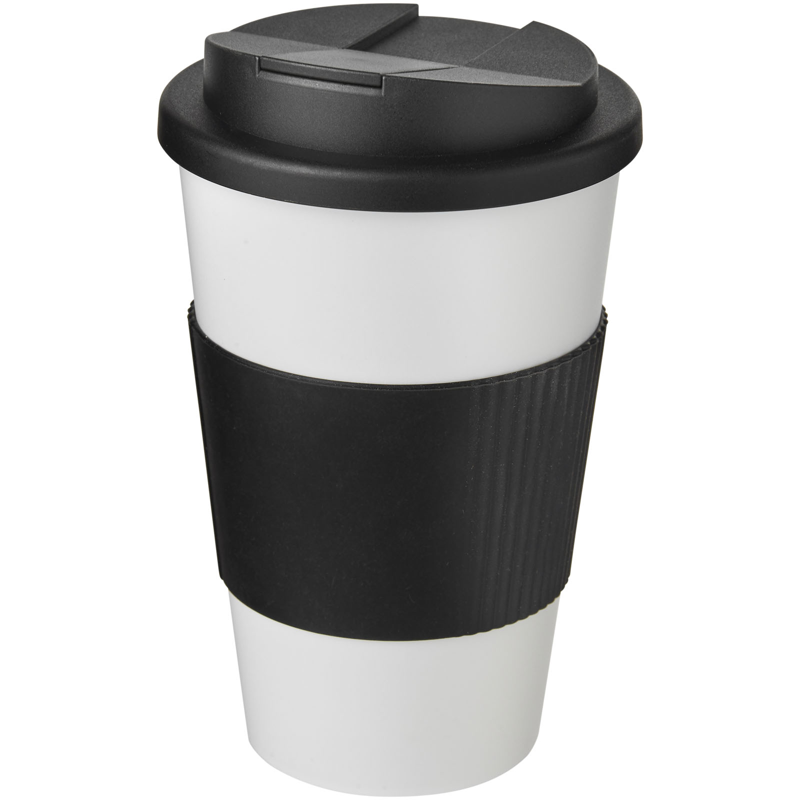 Kubek Americano® 350 ml z uchwytem i pokrywką chroniącą przed rozlaniem P072775C PFC-210696-W