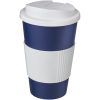 Kubek Americano® 350 ml z uchwytem i pokrywką chroniącą przed rozlaniem P072775C niebieski / biały