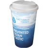 Brite-Americano® POP 350 ml termoizolowany kubek z pokrywką zabezpieczającą przed rozlaniem P160017C biały