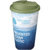 Brite-Americano® POP 350 ml termoizolowany kubek z pokrywką zabezpieczającą przed rozlaniem P160017C melanż zielony