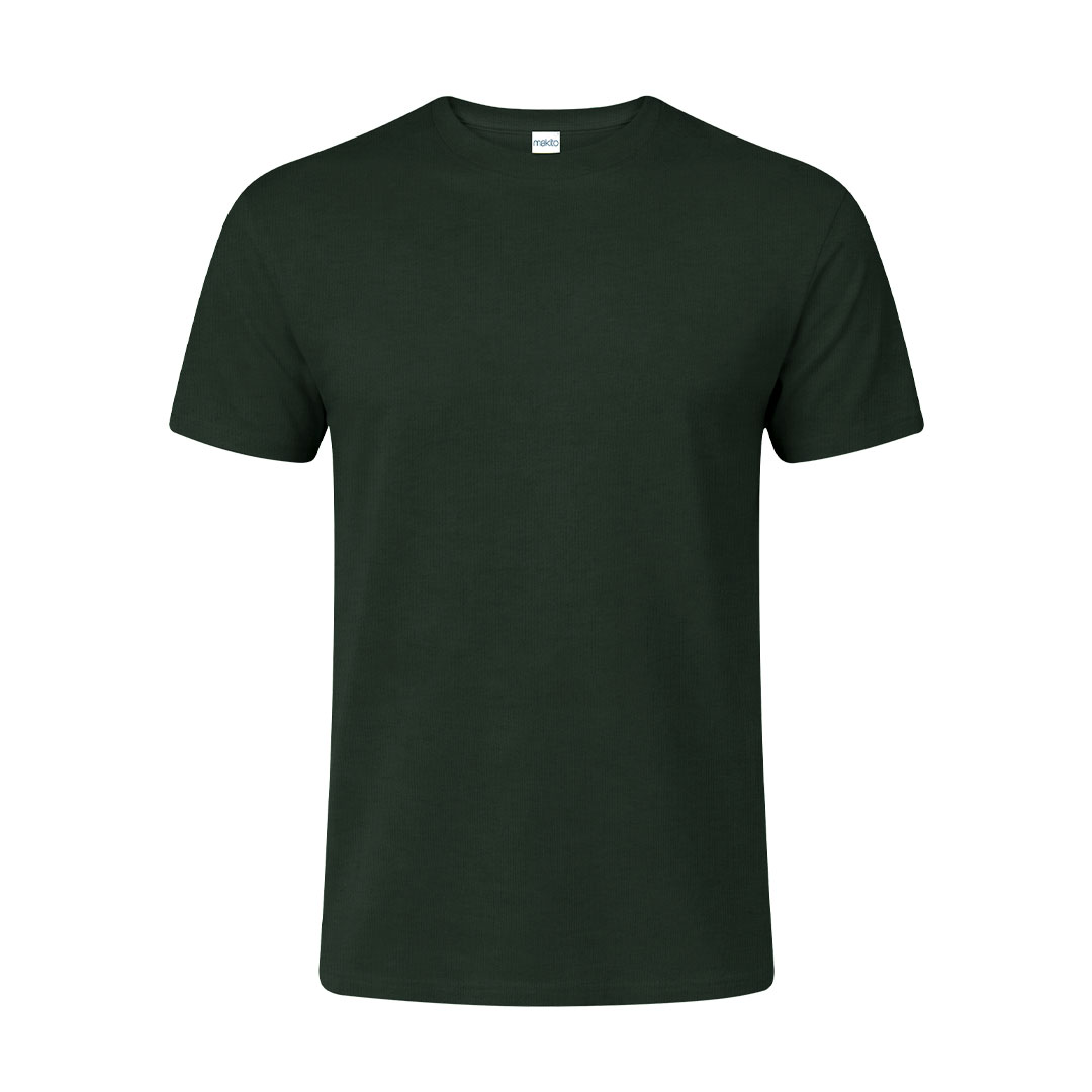 Kolorowy T-shirt dla dorosłych Seiyo P171141T zielony butelkowy