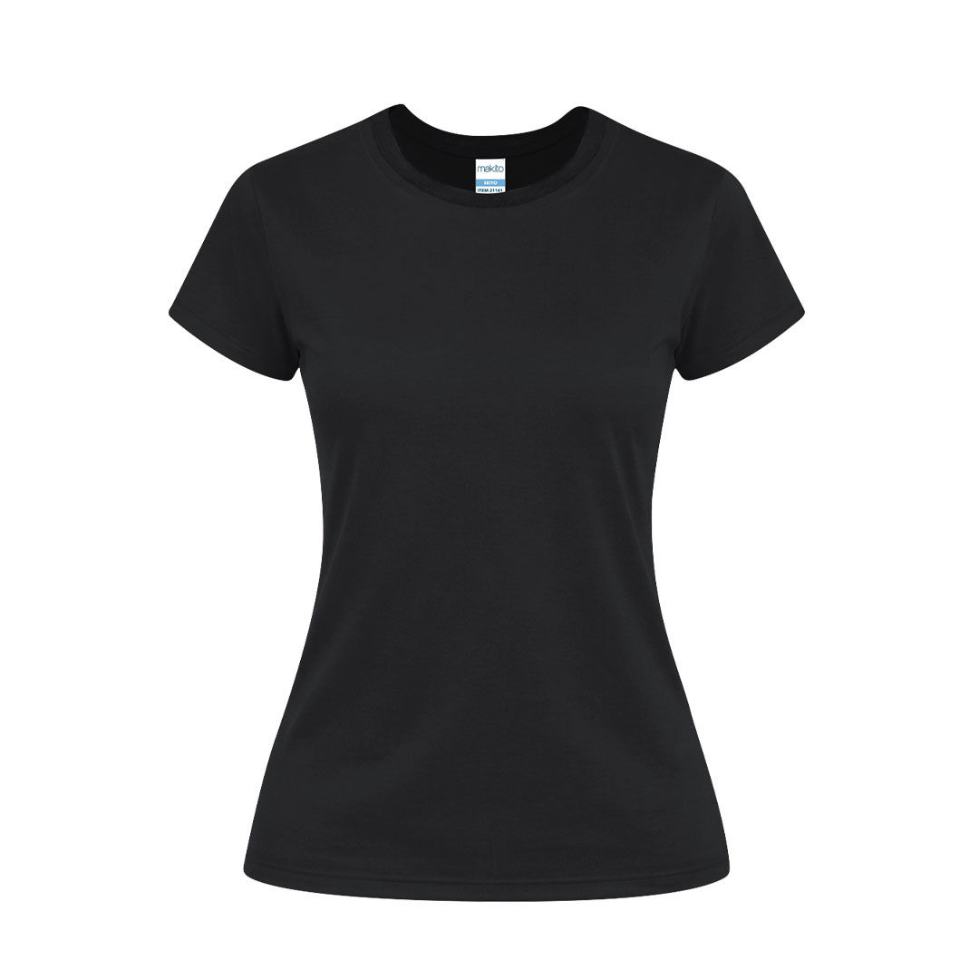 Damski kolorowy T-shirt Seiyo P171232T czarny