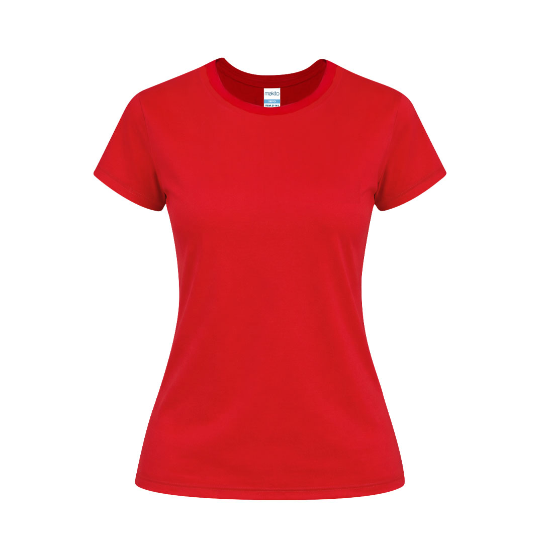 Damski kolorowy T-shirt Seiyo P171232T czerwony