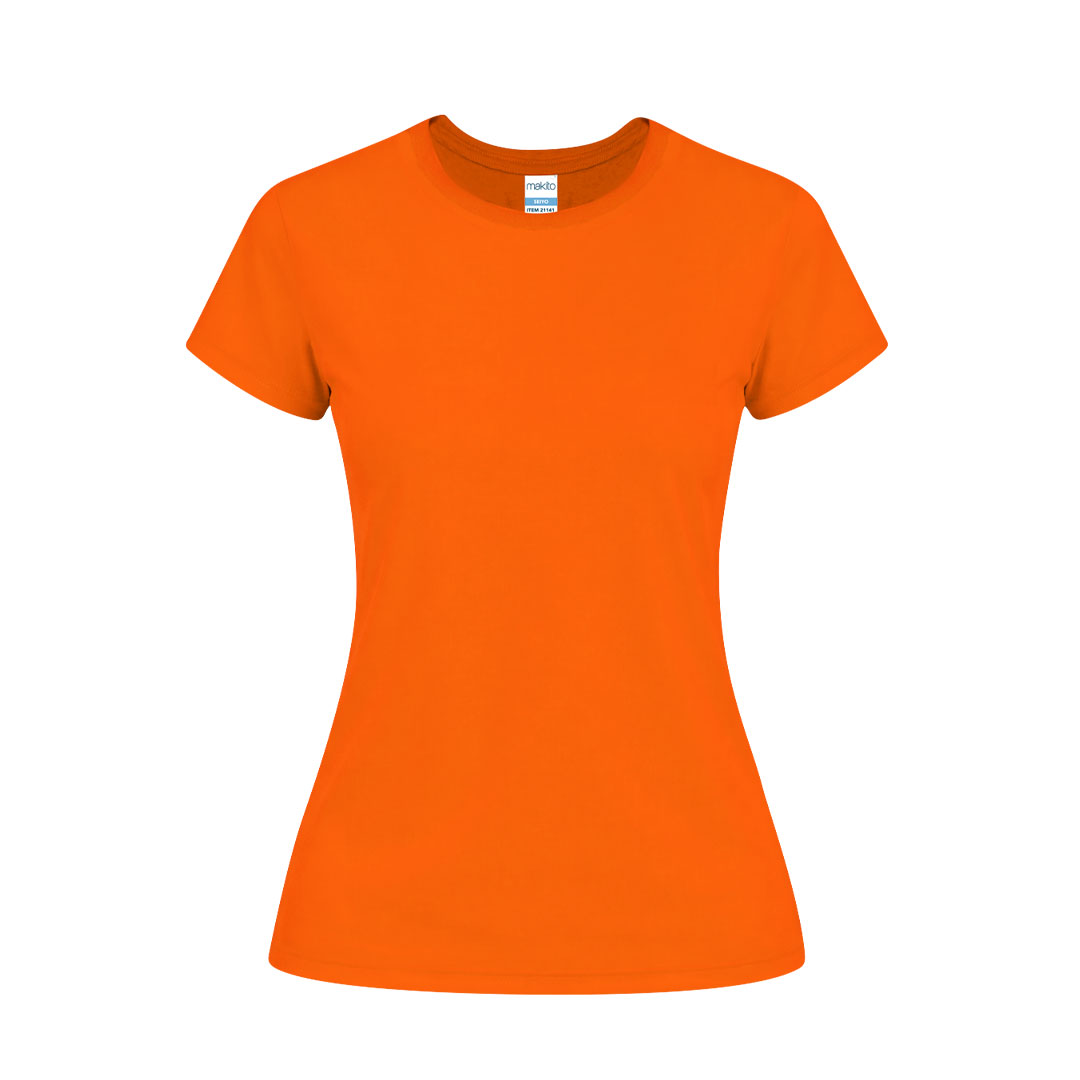 Damski kolorowy T-shirt Seiyo P171232T pomarańczowy
