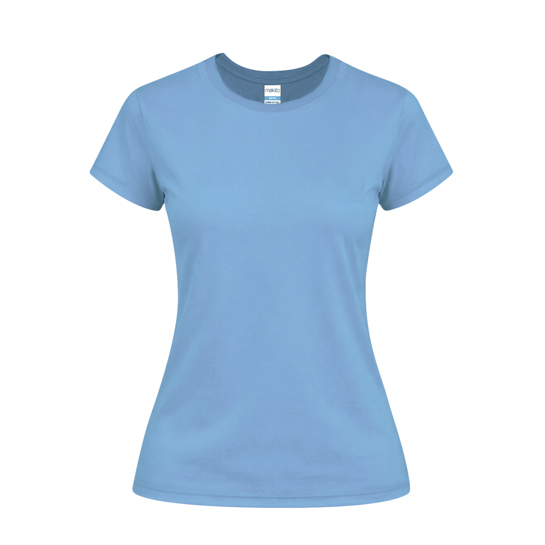 Damski kolorowy T-shirt Seiyo P171232T błękitny