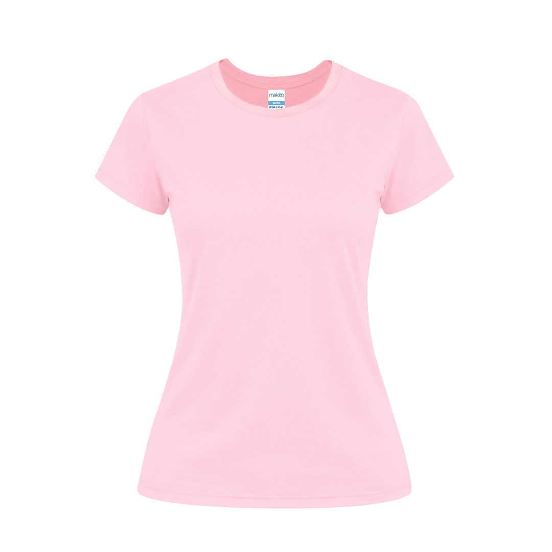 Damski kolorowy T-shirt Seiyo P171232T różowy