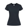 Damski kolorowy T-shirt Seiyo P171232T granatowy ciemny