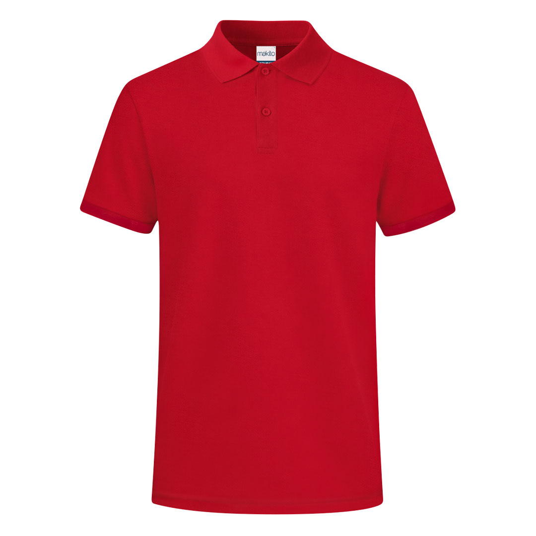 Adult Colour Polo Shirt Koupan P171336T czerwony