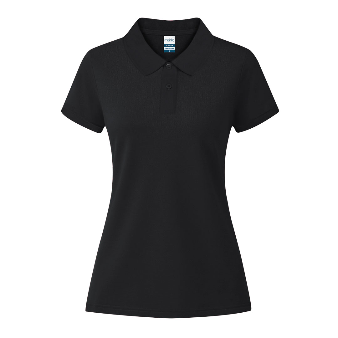Damskie kolorowe polo Koupan P171402T czarny