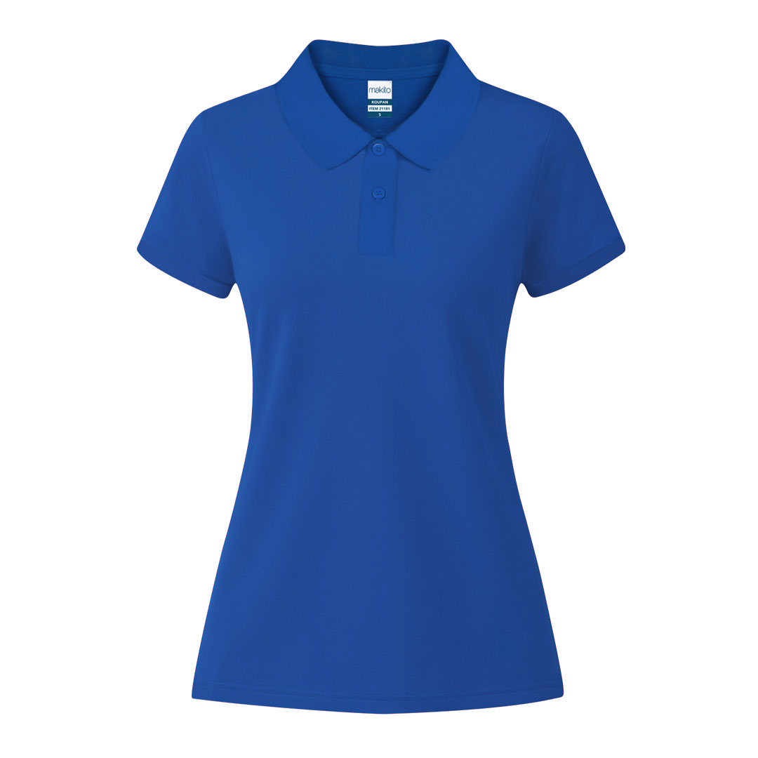 Damskie kolorowe polo Koupan P171402T niebieski