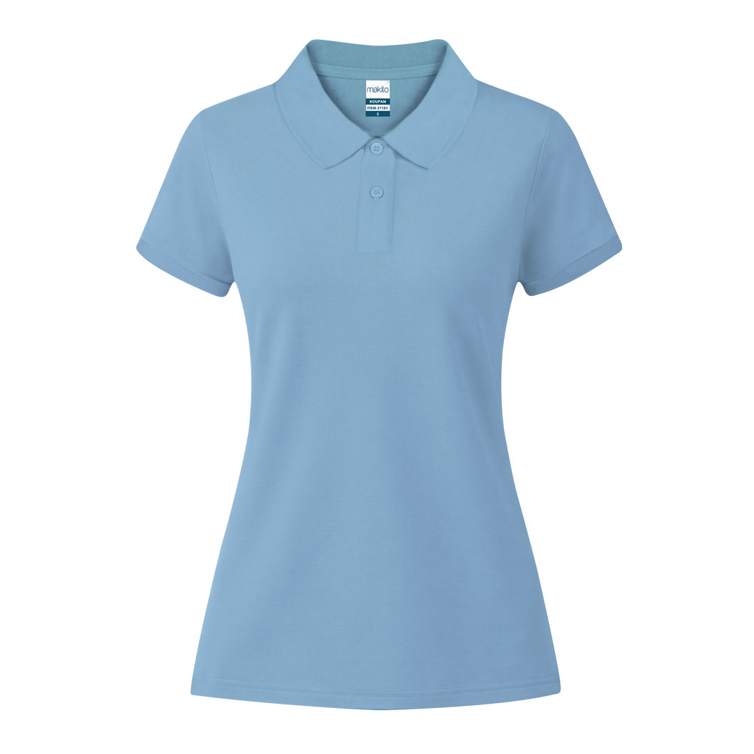 Damskie kolorowe polo Koupan P171402T błękitny