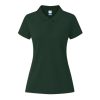 Damskie kolorowe polo Koupan P171402T zielony butelkowy