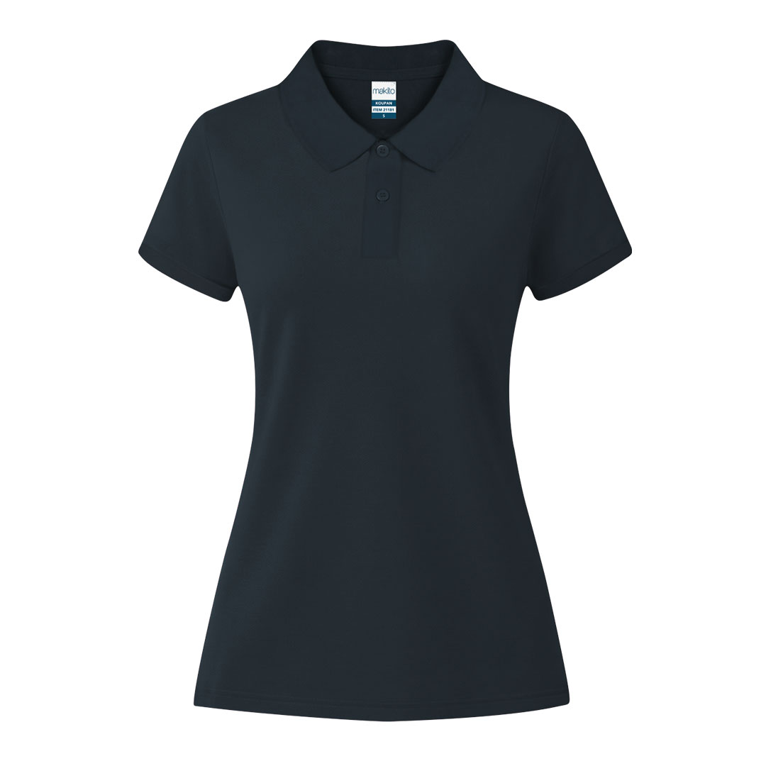 Damskie kolorowe polo Koupan P171402T granatowy ciemny