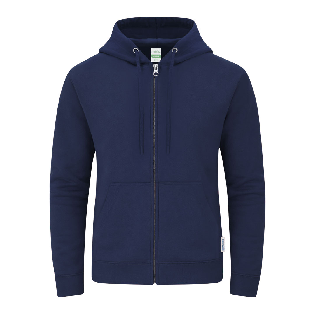 Bluza z kapturem i zamkiem dla dorosłych Walder P172295T granatowy