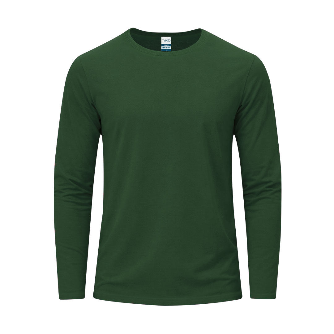 Kolorowy T-shirt dla dorosłych Hawk P172357T zielony butelkowy
