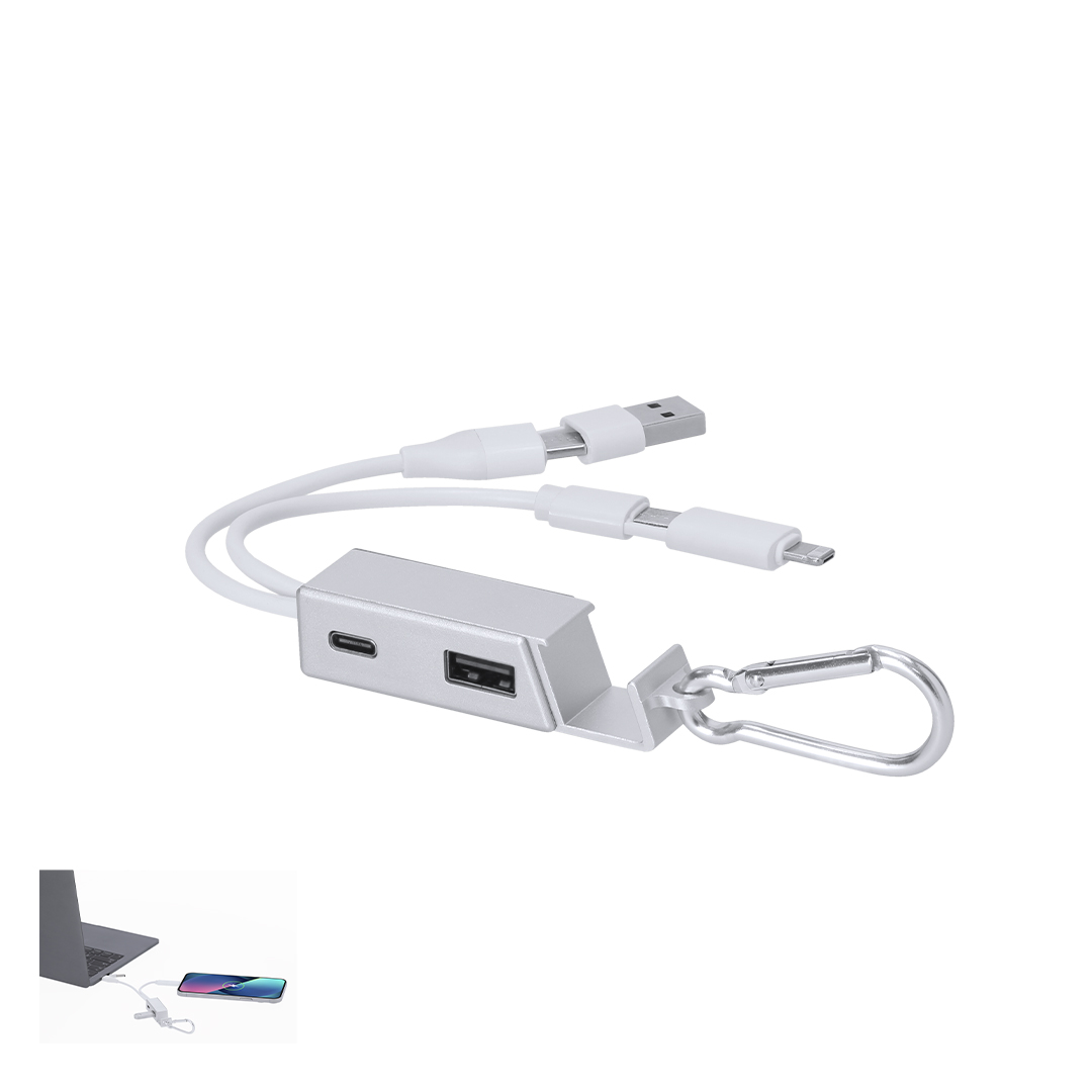 Ładowarka USB z hubem Leony P172441T
