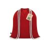 Worek ze sznurkiem Dykes Fairtrade P173389T czerwony