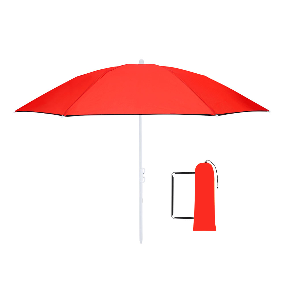 Składany parasol plażowy Misarya P173467T czerwony